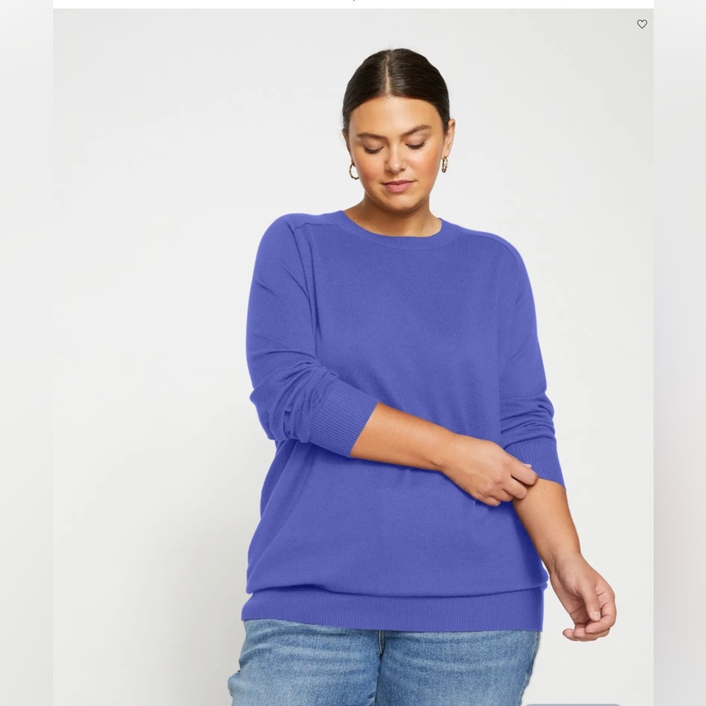 Universal Standard Eco Relaxed Core Sweater - Size M - Cuban Lily